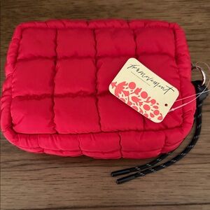 Red Padded Clutch